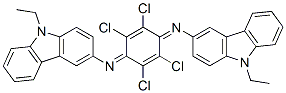 CAS#: 63870-33-7, N,N'-(2,3,5,6-Tetrachloro-2,5-Cyclohexadiene-1,4-Diylidene)Bis[9-Ethyl-9H-Carbazol-3-Amine]