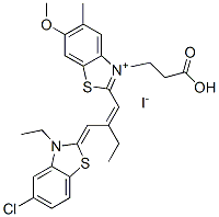 CAS#: 63870-54-2, 3-(2-Carboxyethyl)-2-[2-[(5-Chloro-3-Ethyl-3H-Benzothiazol-2-idene)Methyl]But-1-Enyl]-6-Methoxy-5-Methylbenzothiazolium Iodide