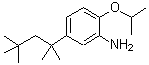 CAS 登录号：6388-33-6， 2-异丙氧基-5-(1,1,3,3-四甲基丁基)苯胺