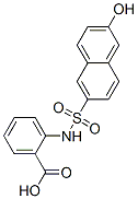 CAS 登录号：6388-49-4， 2-(2-羟基萘-6-磺酰氨基)苯甲酸