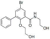 CAS 登录号：63887-01-4， 5-溴-2-(2-羟基乙氧基)-N-(2-羟基乙基)-3-苯基苯甲酰胺