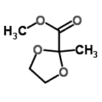 CAS 登录号：63892-20-6， 甲基2-甲基-1,3-二氧戊环-2-羧酸酯
