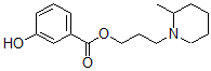 CAS 登录号:63916-85-8, 3-(2-甲基哌啶基)丙基 3-羟基苯甲酸酯