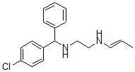 CAS 登录号：63918-47-8， N-[alpha-(4-氯苯基)苄基]-N'-(1-丙烯基)乙二胺