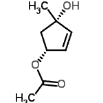 CAS#: 639467-33-7, (1R,4S)-4-Hydroxy-4-methyl-2-cyclopenten-1-yl acetate