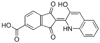 CAS 登录号：6396-90-3， 2-(3-羟基-2(1H)-喹啉亚基)-1,3-二氧代茚满-5-羧酸
