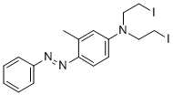 CAS 登录号：63980-15-4， N,N-二(2-碘乙基)-2-甲基偶氮苯-4-胺