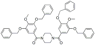 CAS#: 63980-45-0, 1,4-Bis[3,5-Bis(Benzyloxy)-4-Methoxybenzoyl]Piperazine