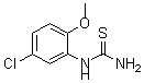 CAS 登录号：63980-69-8， N-(5-氯-2-甲氧基苯基)-硫脲