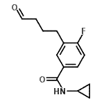 CAS 登录号：639858-65-4， N-环丙基-4-氟-3-(4-氧代丁基)苯甲酰胺