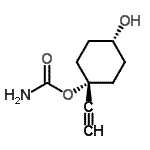 CAS#: 63986-28-7, cis-1-Ethynyl-4-hydroxycyclohexyl carbamate