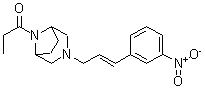 CAS 登录号：63990-46-5， 1-[3-[3-(3-硝基苯基)-2-丙烯-1-基]-3,8-二氮杂双环[3.2.1]辛-8-基]-1-丙酮