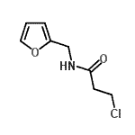 CAS 登录号：64017-87-4， 3-氯-N-(2-呋喃甲基)丙酰胺