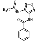 CAS#: 640238-21-7, N-(4-Acetamido-1,2,5-oxadiazol-3-yl)benzamide