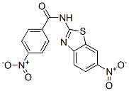 CAS 登录号：64036-74-4， N-(6-硝基苯并噻唑-2-基)-4-硝基苯甲酰胺