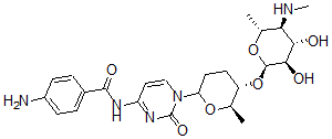 CAS#: 64040-47-7, 4-Amino-N-[1-[(2R)-5alpha-[[4,6-Dideoxy-4-(Methylamino)-alpha-D-Glucopyranosyl]Oxy]Tetrahydro-6beta-Methyl-2H-Pyran-2beta-Yl]-1,2-Dihydro-2-Oxopyrimidin-4-Yl]Benzamide