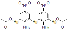 CAS#: 64049-28-1, 2,2'-Mercuribis(6-acetoxymercuri-4-nitroaniline)