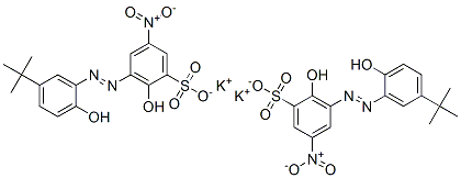 CAS#: 6408-99-7, 3-[2-[5-(1,1-Dimethylethyl)-2-Hydroxyphenyl]Diazenyl]-2-Hydroxy-5-Nitro-Benzenesulfonic Acid Potassium Salt (1:2)