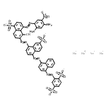 CAS 登录号：6409-85-4， 四钠2-[(4-{[4-({8-[(2,4-二氨基-5-硝基苯基)偶氮]-1-羟基-5-磺酸-2-萘基}偶氮)-6-磺酸-1-萘基]偶氮}-1-萘基)偶氮]-1,4-苯二磺酸酯