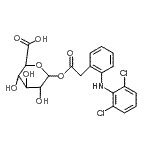 CAS#: 64118-81-6, 6-[2-[2-(2,6-dichloroanilino)phenyl]acetyl]oxy-3,4,5-trihydroxy-tetrahydropyran-2-carboxylic acid