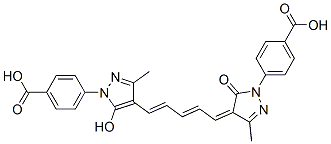 CAS#: 64137-49-1, 4-[4-[5-[1-(4-Carboxyphenyl)-1,5-Dihydro-3-Methyl-5-Oxo-4H-Pyrazole-4-Ylidene]-1,3-Pentadienyl]-5-Hydroxy-3-Methyl-1H-Pyrazole-1-Yl]Benzoic Acid