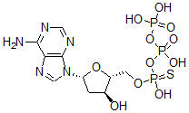 CAS 登录号：64145-28-4， 2'-脱氧腺苷 5'-O-(1-硫代三磷酸酯)