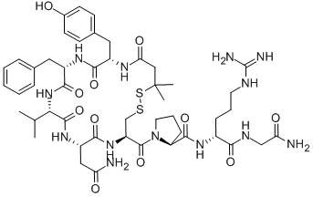 CAS 登录号：64158-84-5， 3-巯基-3-甲基-丁酰基-酪氨酰-苯丙氨酰-缬氨酰-天冬氨酰胺酰-半胱氨酰-脯氨酰-D-精氨酰-甘氨酰胺