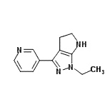 CAS#: 641584-77-2, 1-Ethyl-3-(3-pyridinyl)-1,4,5,6-tetrahydropyrrolo[2,3-c]pyrazole