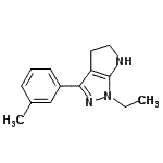 CAS#: 641586-42-7, 1-Ethyl-3-(3-methylphenyl)-1,4,5,6-tetrahydropyrrolo[2,3-c]pyrazole