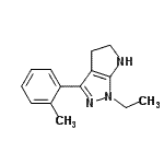 CAS#: 641586-55-2, 1-Ethyl-3-(2-methylphenyl)-1,4,5,6-tetrahydropyrrolo[2,3-c]pyrazole
