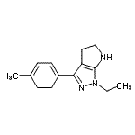 CAS#: 641586-59-6, 1-Ethyl-3-(4-methylphenyl)-1,4,5,6-tetrahydropyrrolo[2,3-c]pyrazole