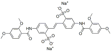 CAS#: 6416-25-7, Disodium 4,4'-bis(2,4-dimethoxybenzamido)-2,2'-stilbenedisulfonate