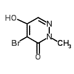 CAS#: 64178-59-2, 4-Bromo-5-hydroxy-2-methyl-3(2H)-pyridazinone