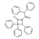 CAS#: 64187-60-6, 1-(Diphenylacetyl)-3,3,4-triphenyl-2-azetidinone