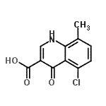 CAS#: 641993-09-1, 5-Chloro-8-methyl-4-oxo-1,4-dihydro-3-quinolinecarboxylic acid