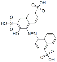 CAS 登录号：642-59-1， 3-羟基-4-[(4-磺基萘基)偶氮]萘-2,7-二磺酸