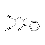 CAS#: 64226-16-0, (2Z)-2-[(E)-(3-Methyl-1,3-benzothiazol-2(3H)-ylidene)methyl]-2-butenedinitrile