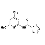 CAS#: 64230-46-2, N-(4,6-Dimethyl-2-pyrimidinyl)-2-thiophenecarboxamide