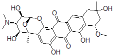 CAS#: 64267-47-6, (2R)-4alpha-(Dimethylamino)-3,4,5,6,11,12,13,14-Octahydro-3beta,5beta,8,10,13alpha-Pentahydroxy-11beta-Methoxy-6,13-Dimethyl-2alpha,6alpha-Epoxy-2H-Naphthaceno[1,2-b]Oxocin-9,16-Dione