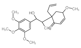CAS#: 64332-37-2, (4R)-6alpha-[(1S,2R)-2-Hydroxy-1-Methyl-2-(3,4,5-Trimethoxyphenyl)Ethyl]-4-Methoxy-6-(2-Propenyl)-2-Cyclohexen-1-One