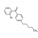CAS 登录号：64358-18-5， (2-溴苯基)(4-戊基苯基)甲酮