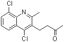 CAS 登录号：64375-69-5， 4-(4,8-二氯-2-甲基-3-喹啉基)-2-丁酮
