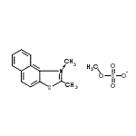 CAS#: 64415-17-4, 1,2-Dimethylnaphtho[1,2-d][1,3]thiazol-1-ium methyl sulfate