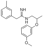 CAS#: 6443-50-1, N-(2-(3-Methoxyphenoxy)propyl)-2-m-tolylacetamidine p-toluenesulfonate