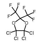 CAS#: 64499-81-6, 4,4,5,5-Tetrachloro-2,2-bis(trifluoromethyl)-1,3-dioxolane