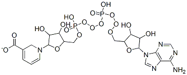 CAS#: 6450-77-7, 1-[5-[[[[5-(6-Aminopurin-9-Yl)-3,4-Dihydroxy-Oxolan-2-Yl]Methoxy-Hydroxy-Phosphoryl]Oxy-Hydroxy-Phosphoryl]Oxymethyl]-3,4-Dihydroxy-Oxolan-2-Yl]Pyridine-5-Carboxylate