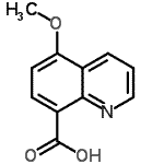 CAS#: 64507-37-5, 5-Methoxy-8-quinolinecarboxylic acid