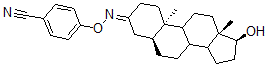 CAS#: 64584-57-2, 4-[[(17beta-Hydroxy-5alpha-Androstan-3-Ylidene)Amino]Oxy]Benzonitrile