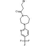 CAS 登录号：646455-90-5， 3-溴-1-{4-[5-(三氟甲基)-2-吡啶基]-1,4-二氮杂环庚-1-基}-1-丙酮