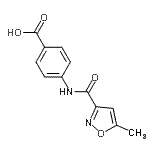 CAS 登录号：646530-39-4， 4-{[(5-甲基-1,2-恶唑-3-基)羰基]氨基}苯甲酸